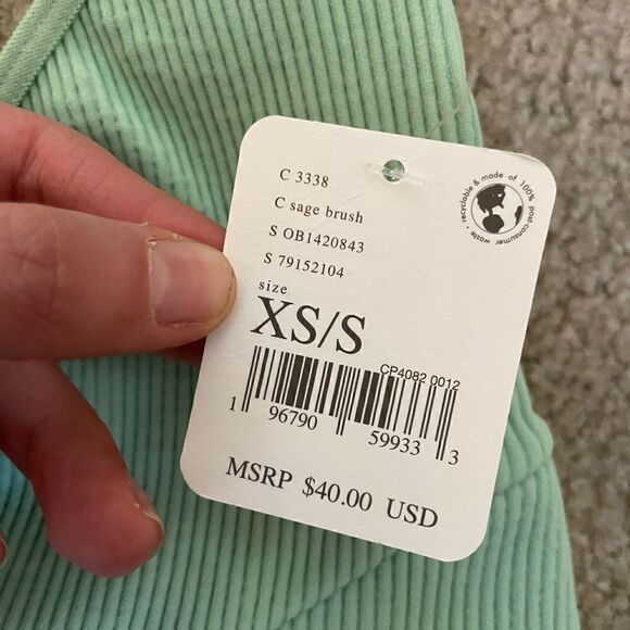 FP Movement Women's Free Throw Strappy Back Cutout Crop Tank Size XS - Picture 3 of 6